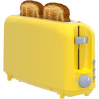 2-Slice Toaster with 10" Extra Long Slot, 6 Browning Levels, Removable Crumb Tray, Defrost, Reheat & Cancel Functions, Auto Shut-Off Safety,Yellow