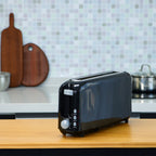 2-Slice Toaster with 10" Extra Long Slot, 6 Browning Levels, Removable Crumb Tray, Defrost, Reheat & Cancel Functions, Auto Shut-Off Safety,Black