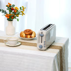 2-Slice Toaster with 10" Extra Long Slot, 6 Browning Levels, Removable Crumb Tray, Defrost, Reheat & Cancel Functions, Auto Shut-Off Safety,White